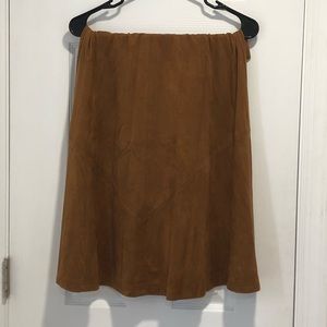 Chestnuts Suede Skirt